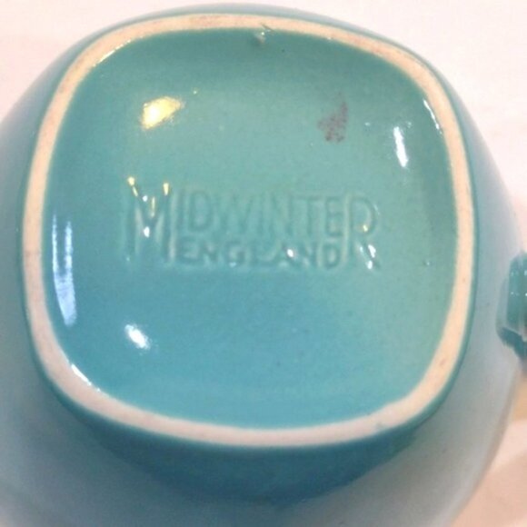 Vintage Set of 2 Midwinter 'Quite Contrary' Coffee Cups &‎ Saucers 1950s Retro - Picture 10 of 11